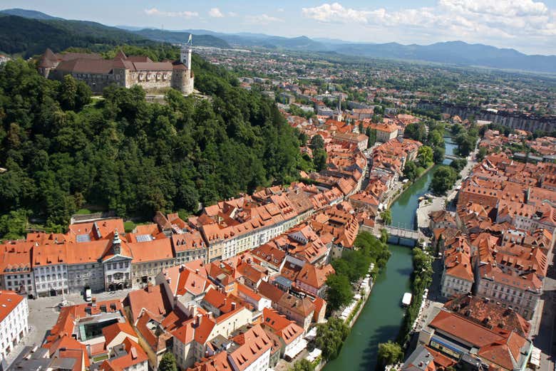 Panorámica de Liubliana, la capital de Eslovenia
